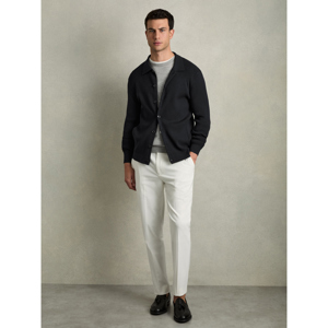 REISS SAINT Fine Ribbed Button Through Cardigan